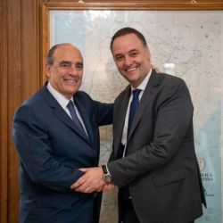 Guillermo Francos y Manuel Adorni | Foto:CEDOC