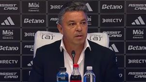 Marcelo Gallardo en conferencia de prensa