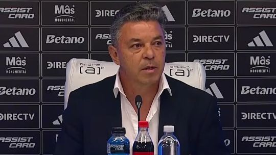 Marcelo Gallardo en conferencia de prensa