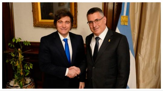 Javier Milei y Gideon Sa'ar