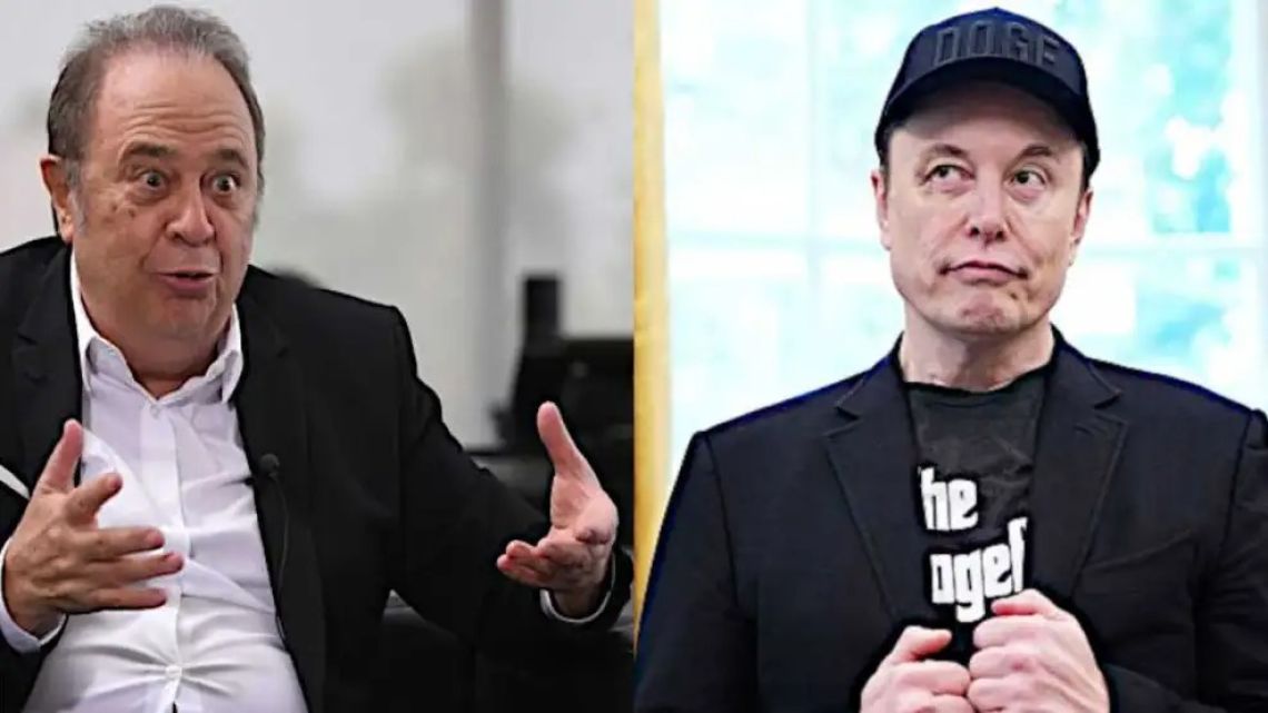 Alberto Pierri and Elon Musk.