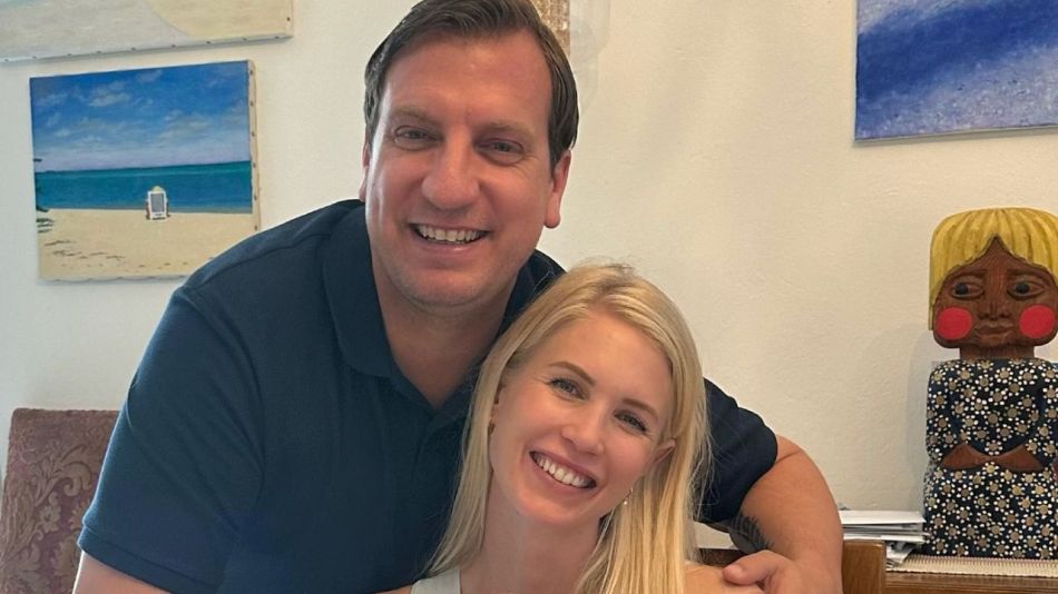 Maxi López y Daniela Christiansson