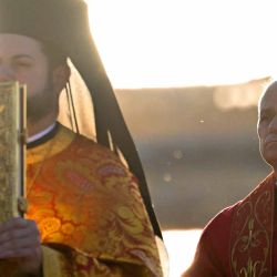 El Papa León XIV se retira tras asistir a un servicio ecuménico de oración cerca de la basílica bizantina de San Neófito. Foto de Andreas SOLARO / AFP | Foto:AFP