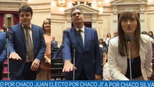 Juan Cruz Godoy, Jorge Capitanich y Silvana Schneider. 