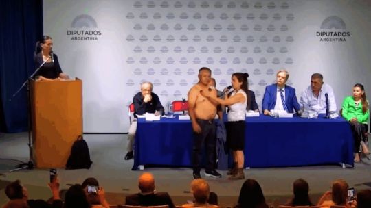 El hombre imán en la Cámara de Diputados