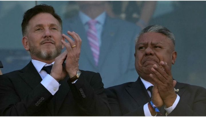 Claudio Tapia y Alejandro Domínguez