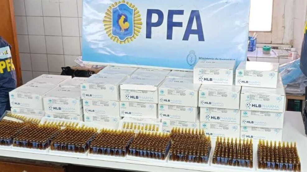 Efectivos del Departamento Federal recuperaron más de 82 mil ampollas de fentanilo alteradovestigaciones (DFI) de la Policía Federal recuperaron 