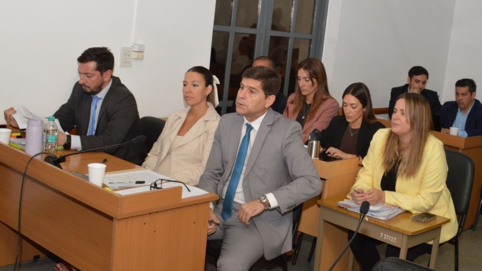 Los fiscales durante los alegatos de cesura. 