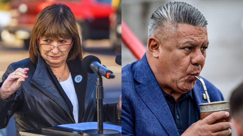 Patricia Bullrich y Claudio Chiqui Tapia