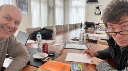 Javier Milei y su ministro Federico Sturzenegger