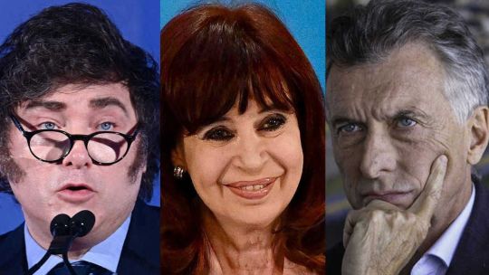 Milei, Macri y CFK