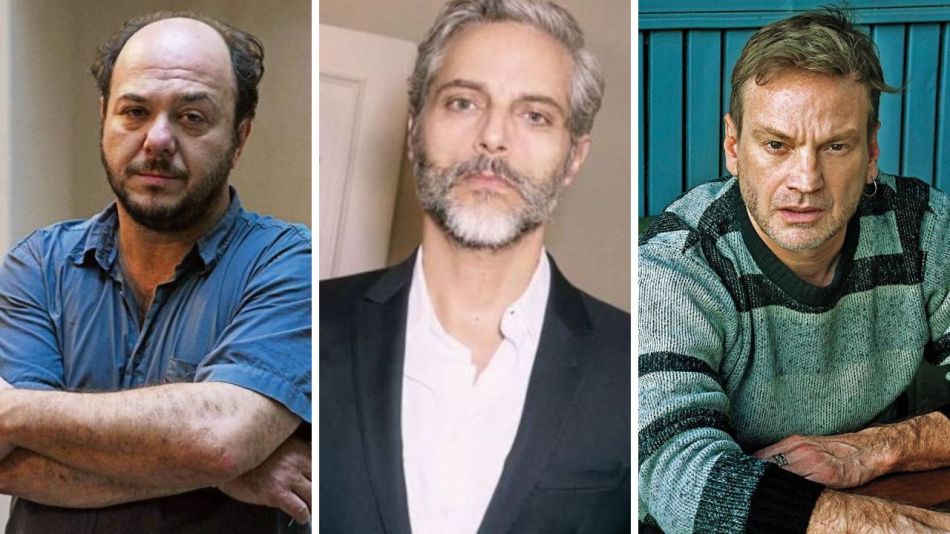 Joaquín Furriel, Luis Ziembrowski y Guillermo Pfening