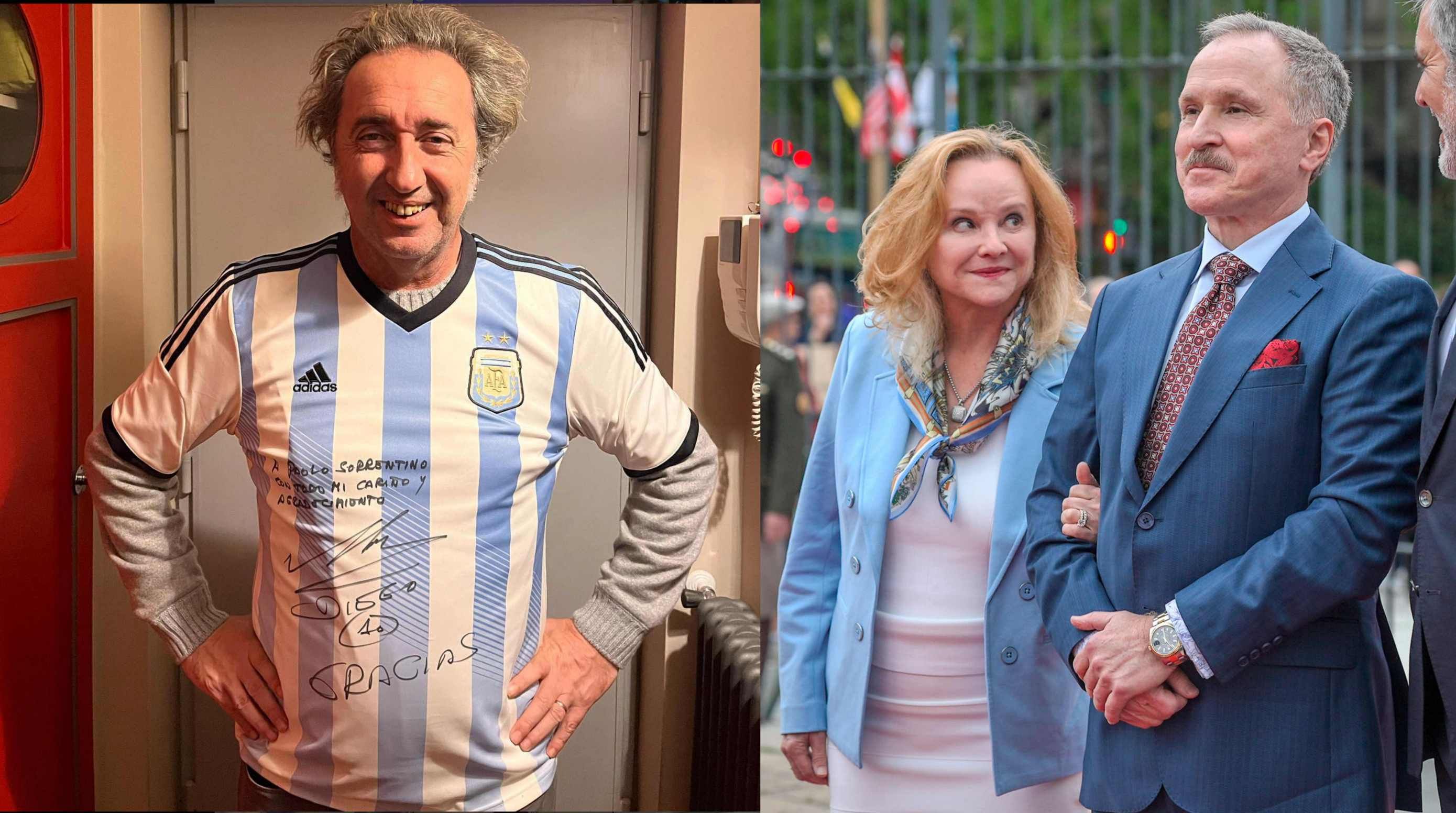 Paolo Sorrentino, y el embajador de EE.UU. en Argentina, Peter Lamelas y su esposa