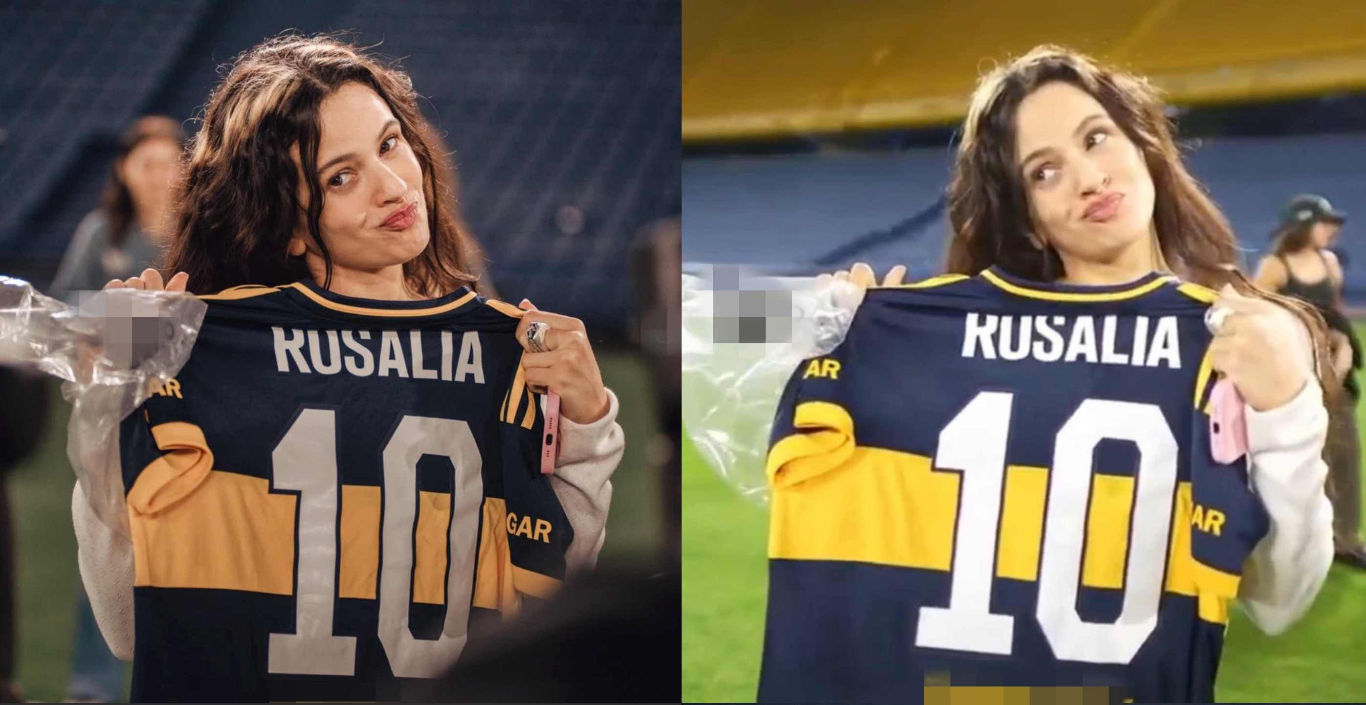 Noviembre 2025. Rosalía en la cancha de Boca.