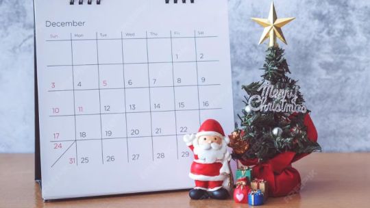 Calendario de feriados de diciembre 2025