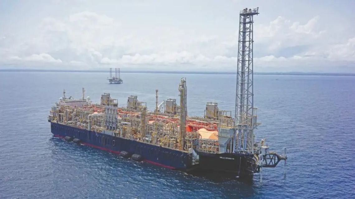 A vessel carrying LNG.