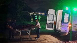 El adolescente fue trasladado al Hospital Perrrando