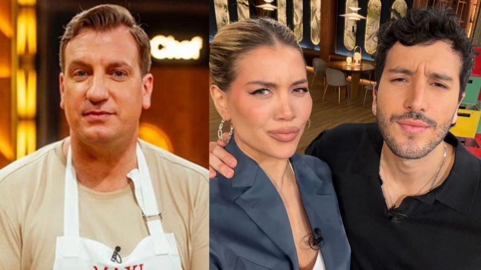 La reacción de Maxi López al notar tensión y acercamientos entre Sebastián Yatra y Wanda Nara en MasterChef Celebrity