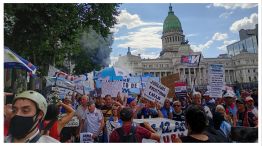 Manifestación de jubilados en Congreso