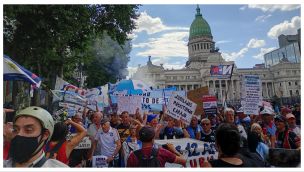 Manifestación de jubilados en Congreso