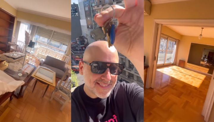 Así es el soñado departamento que José María Muscari compró para remodelar: espacios luminosos, habitaciones en suite y un bar en el living