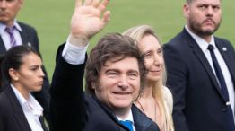 Javier Milei en el Campo Argentino de Polo