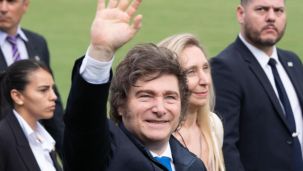 Javier Milei en el Campo Argentino de Polo