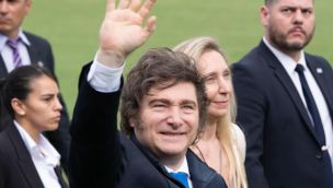 Javier Milei en el Campo Argentino de Polo