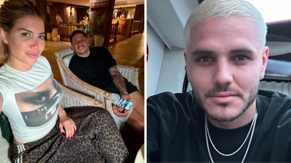 Wanda Nara, Martín Migueles y Mauro Icardi