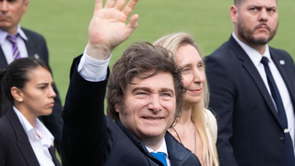 Javier Milei en el Campo Argentino de Polo