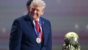 Donald Trump en el sorteo del Mundial 2026