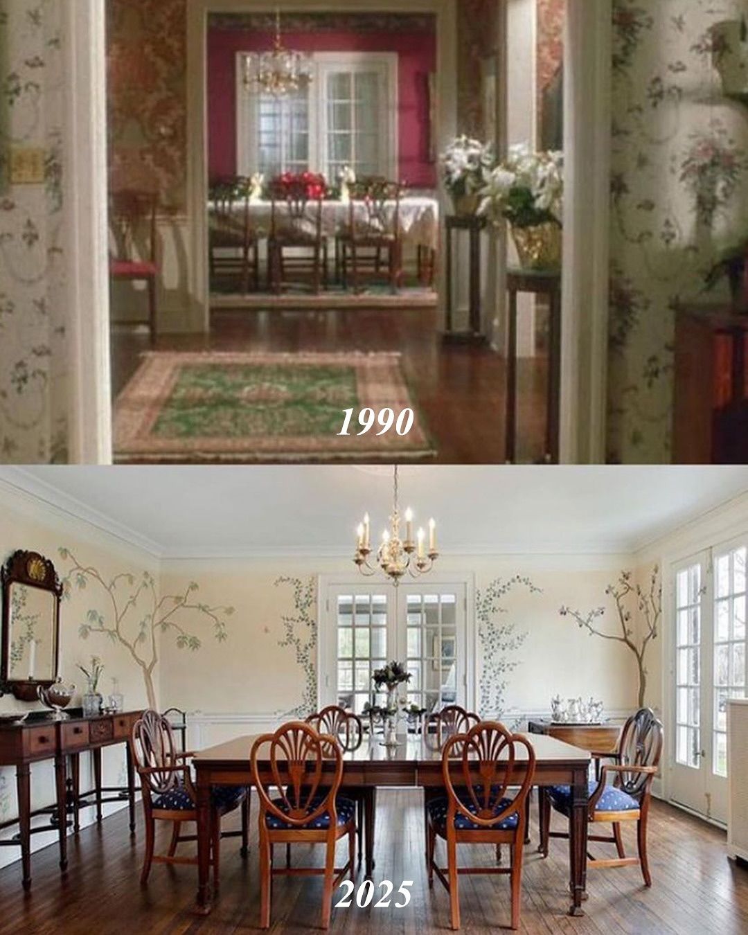 Así está la casa de Mi pobre angelito, el antes y el después