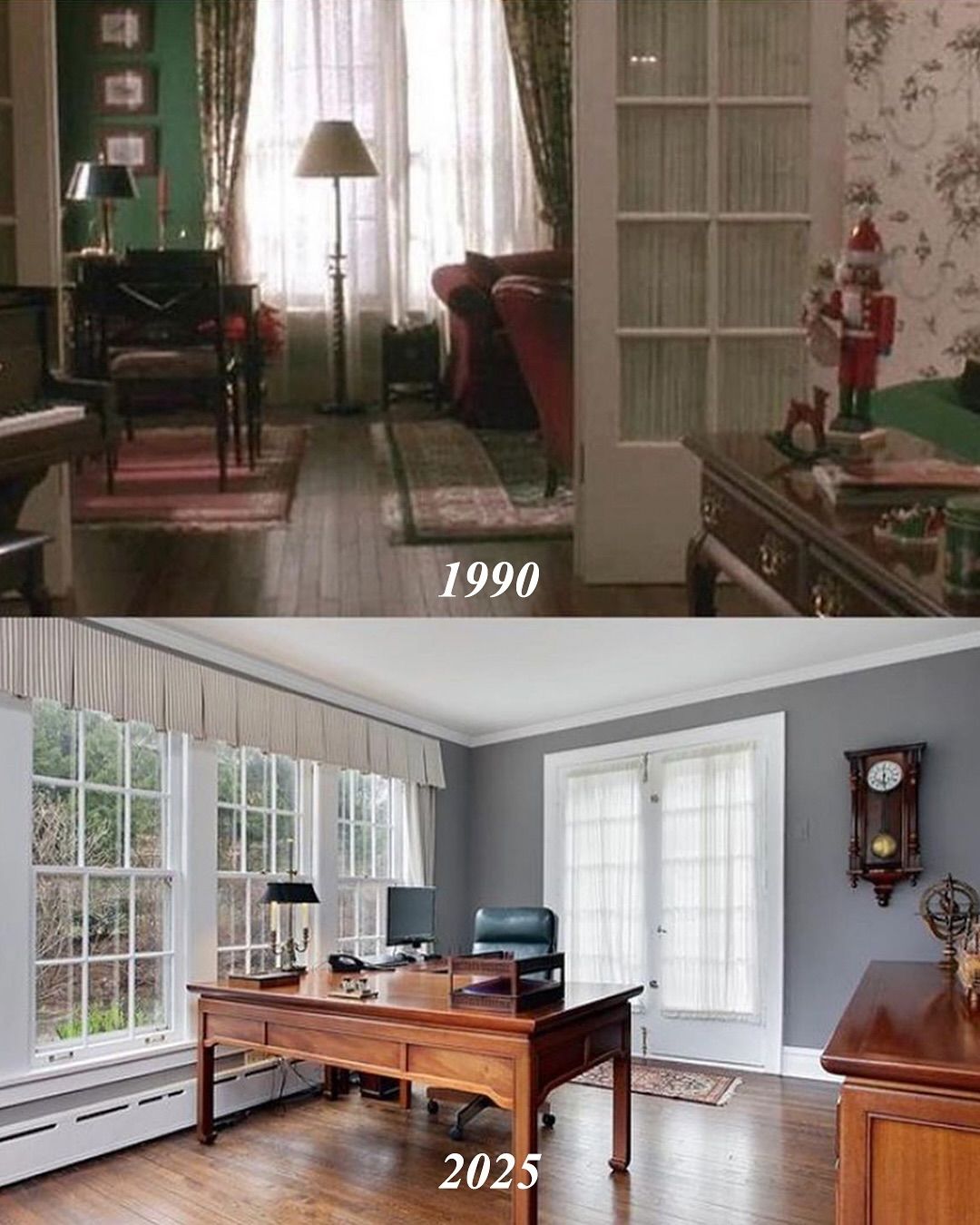 Así está la casa de Mi pobre angelito, el antes y el después