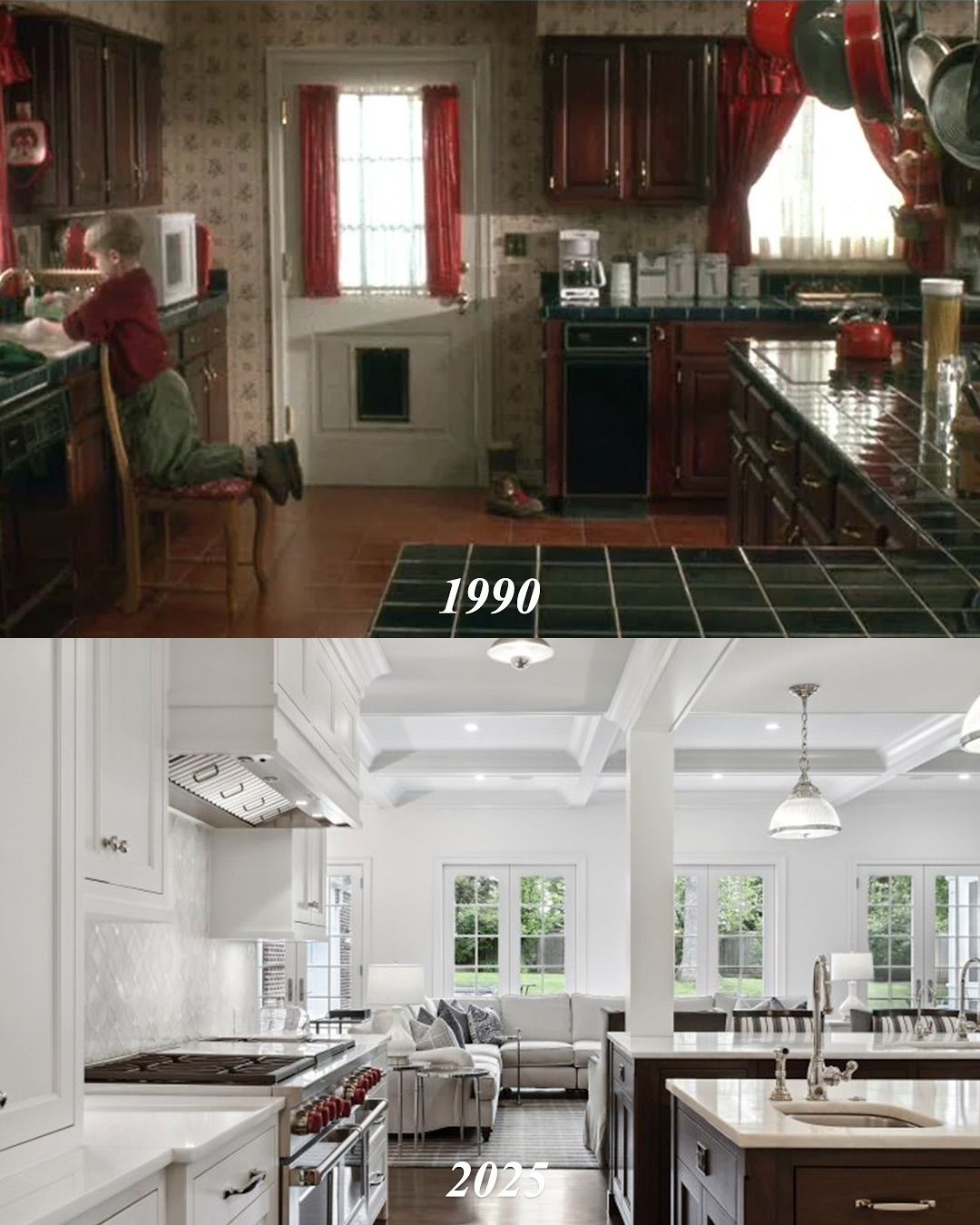 Así está la casa de Mi pobre angelito, el antes y el después