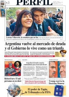 La tapa del Diario PERFIL del sábado 6 de diciembre de 2025