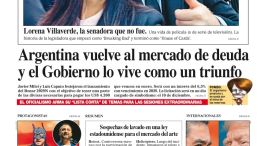 La tapa del Diario PERFIL del sábado 6 de diciembre de 2025