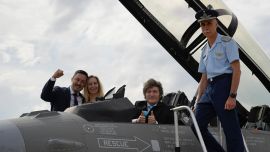 Milei presentó los F16 en Córdoba: "A partir de hoy todos estamos un poco más seguros"