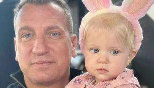 Maxi López y su hija Elle