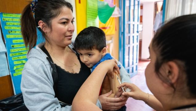 Vacunación en niños alcanza solo al 60% en Córdoba