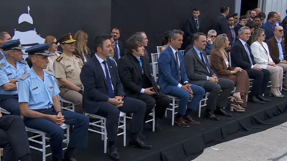 El acto oficial de presentación de los F16 en Córdoba.