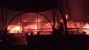 Incendio en la India