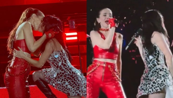 Lali Espósito y Natalia Oreiro cantaron juntas: el fogoso beso que encendió el show
