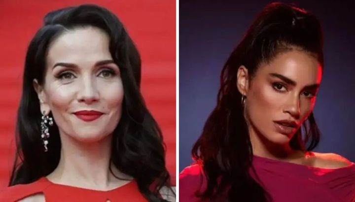 Los impresionantes looks de Natalia Oreiro y Lali Espósito para su recital en Uruguay: rojo furioso, cadenas y mucho cuero