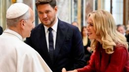 Luisana Lopilato, Michael Bublé y el Papa León XIV