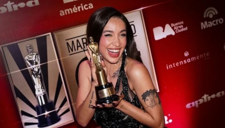 María Becerra ganó su primer Martín Fierro de Cine: qué estatuilla se llevó