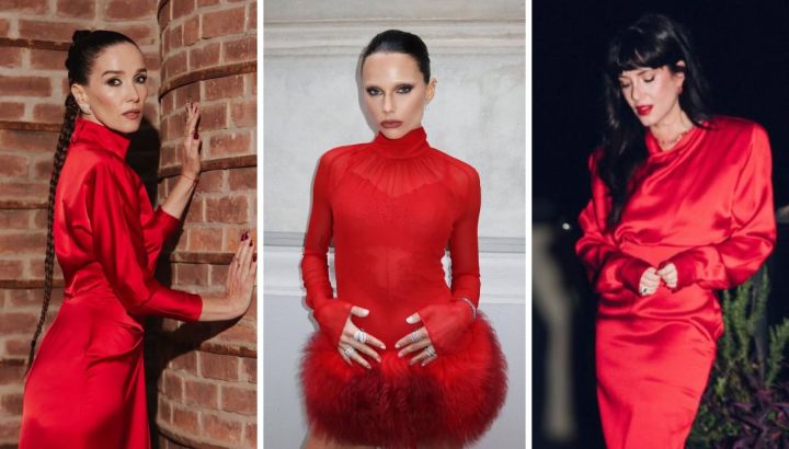 Natalia Oreiro, Valentina Zenere y Griselda Siciliani marcaron tendencia con el color indispensable para estas fiestas