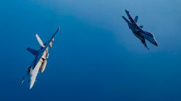 Aviones cazas F-18 estadounidenses que sobrevolaron Venezuela. 1012202