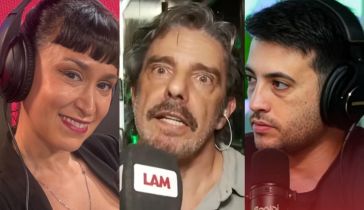 Carla Bunny, Fabián Mazzei y Santiago Riva Roy