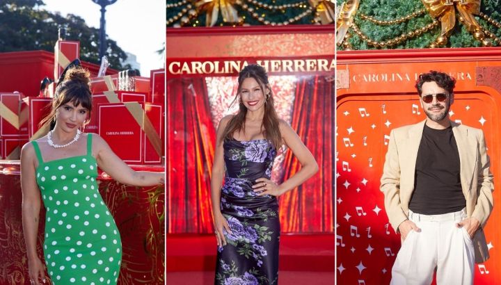  De Pampita y Celeste Cid a Gonzalo Heredia: los famosos que marcaron tendencia en la inauguración del árbol de Navidad de Carolina Herrera