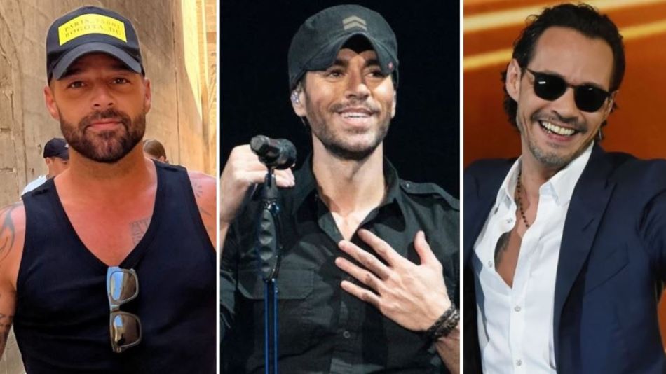 Ricky Martin, Enrique Iglesias y Marc Anthony